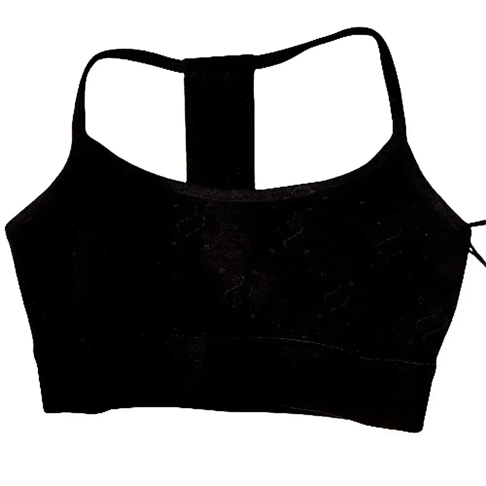 Noli black Monogram Jacquard Studio Bra Size Small NWT